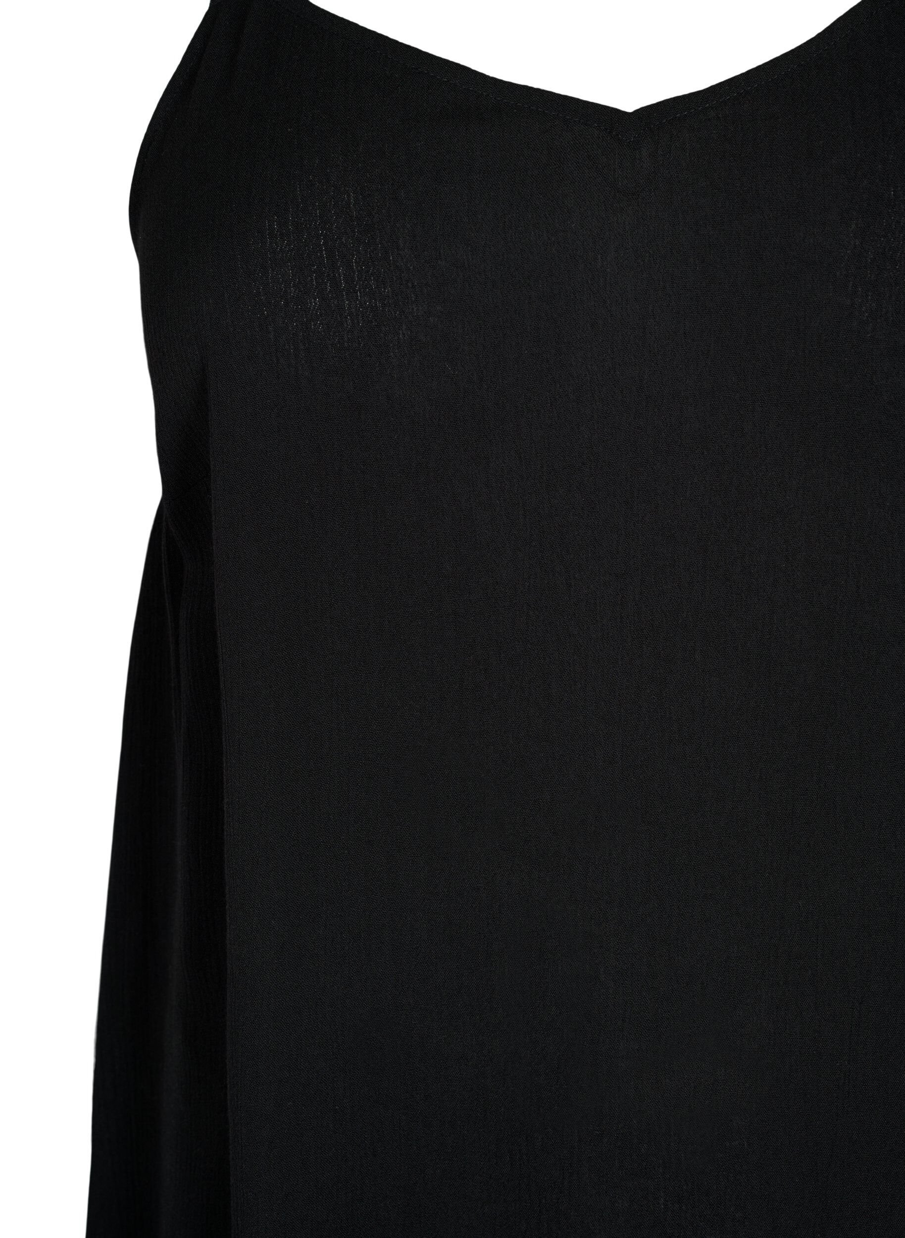 Zizzifashion Sleeveless top in viscose, Black, Packshot image number 2