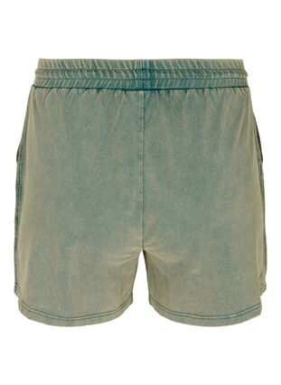 Loose sweat shorts in cotton, Reflecting Pond, Packshot image number 1
