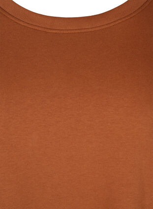 Loose-fitting sweater dress with short sleeves, Argan Oil, Packshot image number 2