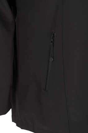 Softshell jacket, Black, Packshot image number 3