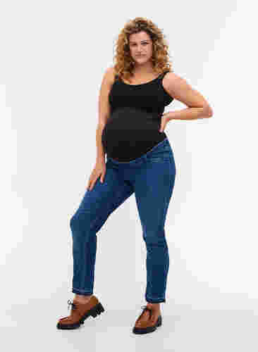 Maternity Emily jeans, Blue denim, Model image number 2