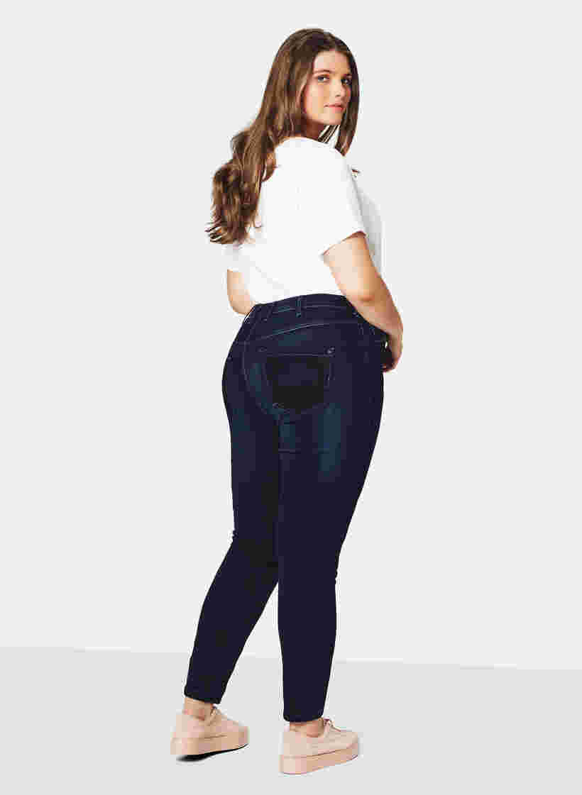 Super slim, high-rise Amy jeans, Dark blue, Model image number 1