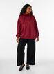 Sweatshirt with high collar and pockets, Red, Model image number 1