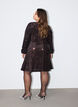 Short sequin dress with an A-line shape, Brown, Model image number 2