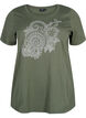 Cotton t-shirt with rhinestone motif, Thyme w. Rhinestones, Packshot image number 0
