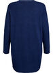 Ribbed Knit Cardigan with Pockets, Blue, Packshot image number 1