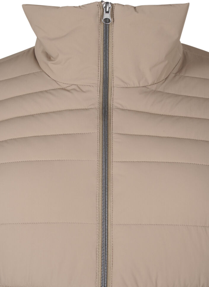 Short puffer jacket with pockets, Beige, Packshot image number 2