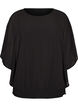 Chiffon blouse with balloon effect, Black, Packshot image number 0