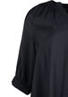 Viscose tunic with 3/4 sleeves, Black, Packshot image number 2