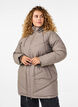 Water-repellent puffer jacket with hood, Beige, Model image number 0