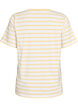 Striped T-shirt in organic cotton, Yellow, Packshot image number 1