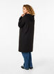 Long-sleeved sweat dress with hood, Black, Model image number 1