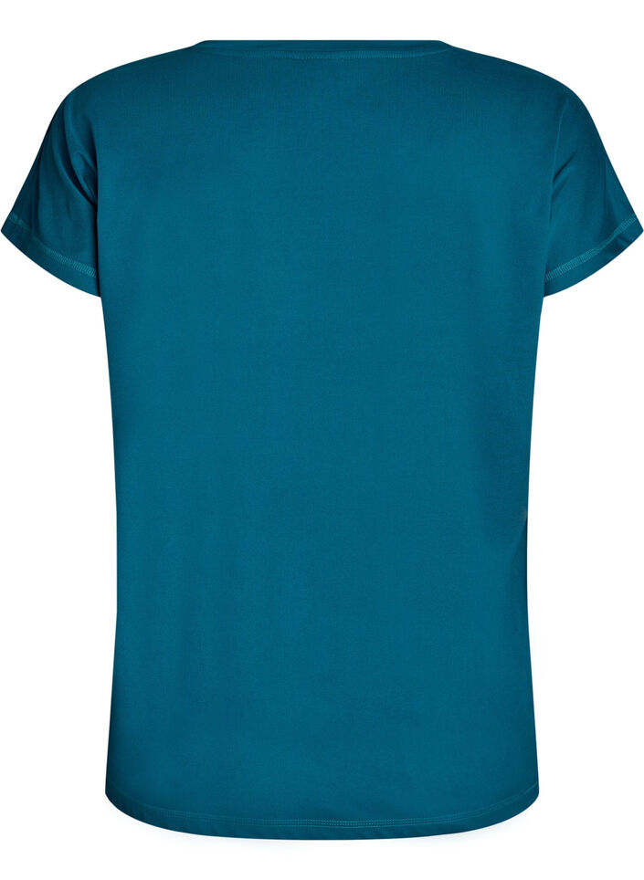 Solid-coloured training T-shirt, Green, Packshot image number 1