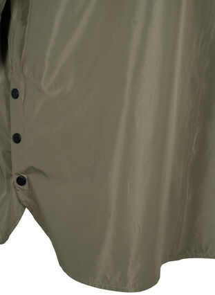 Rain poncho with hood and front pocket , Castor Gray, Packshot image number 3