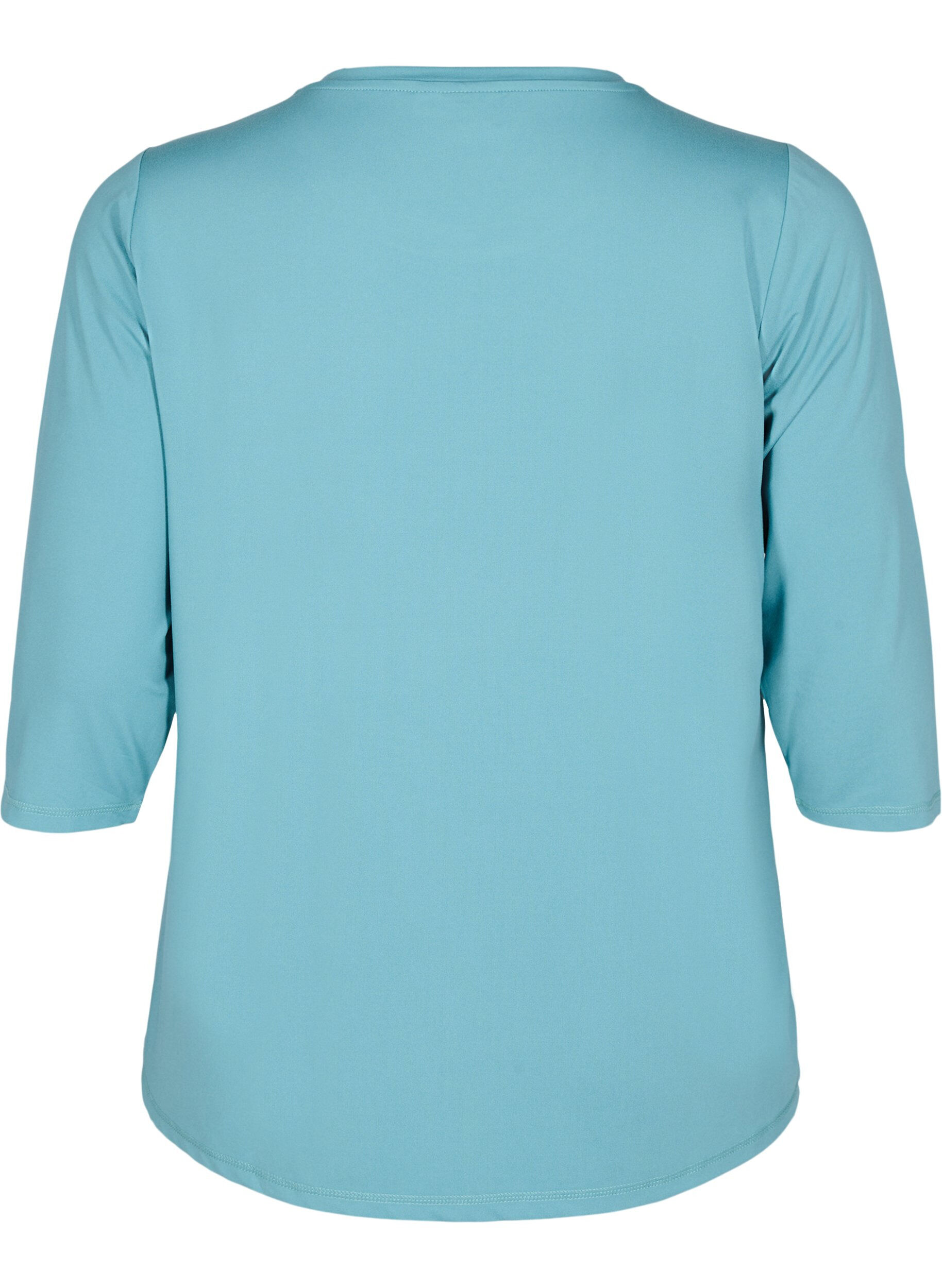 ZizzifashionWorkout top with 3/4 sleeves, Blue, Packshot image number 1