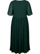 Maxi dress with pleats and short sleeves, Scarab, Packshot image number 1