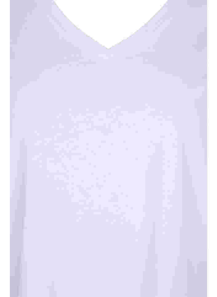 2-pack basic cotton t-shirt, Ultramarine/White, Packshot image number 3