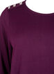 Blouse with decorative buttons, Purple, Packshot image number 2