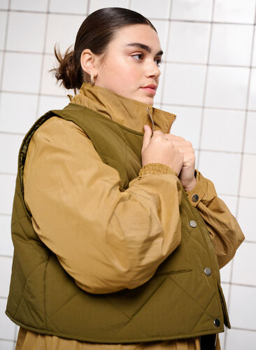 Parka jacket with detachable vest, Ermine w. Grape Leaf, Image image number 1