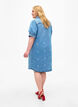 Denim dress with embroidered hearts, Light blue denim, Model image number 1