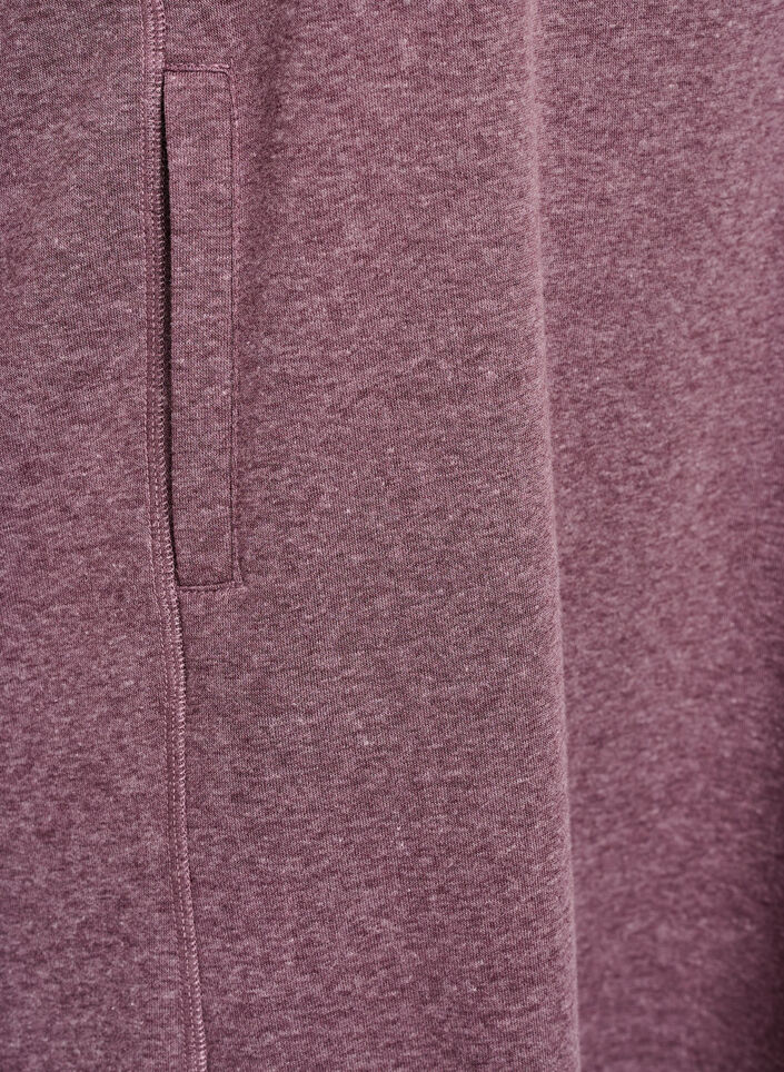 FLASH - Short sweatshirt dress with high collar and pockets, Red, Packshot image number 3