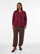 High-waisted balloon trousers, Brown, Model image number 0