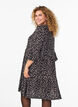 Short A-line dress with leopard print, Dark Grey, Model image number 2