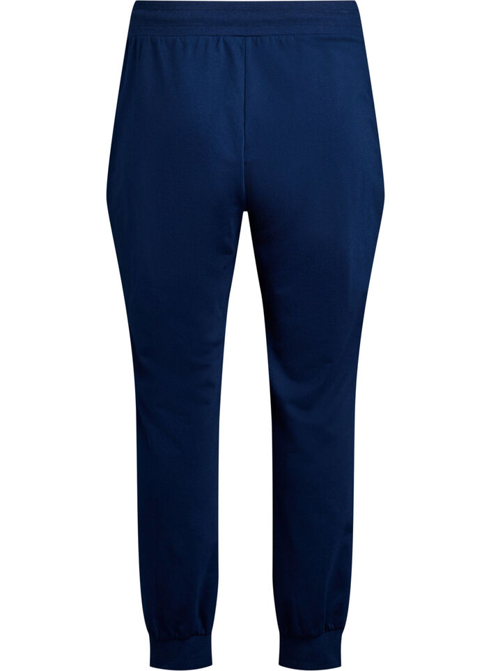 Loose tracksuit trousers with pockets, Blue, Packshot image number 1