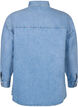 Loose denim shirt with chest pocket, Light blue denim, Packshot image number 1
