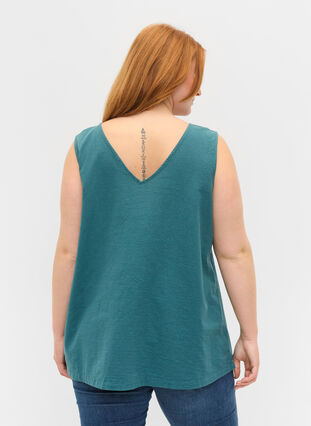 Sleeveless top in cotton, Dragonfly, Model image number 1