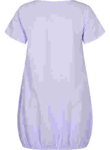 Short-sleeved cotton dress, Lavender, Packshot image number 1