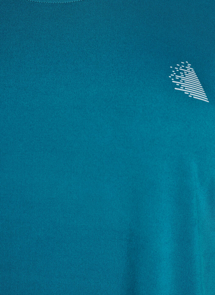 Solid-coloured training T-shirt, Green, Packshot image number 2