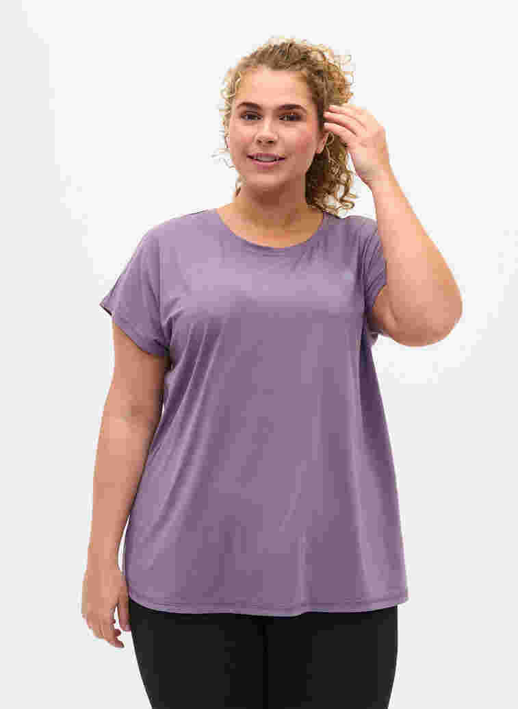 T-shirt, Purple Sage, Model