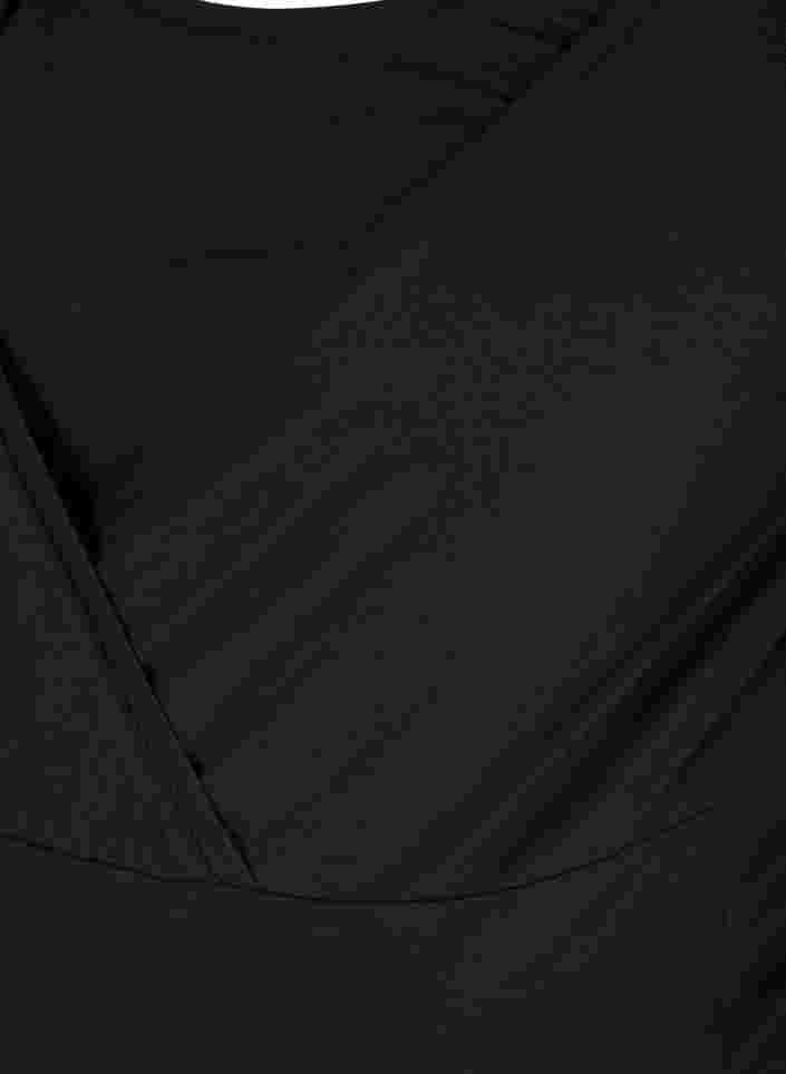 Short-sleeved maternity t-shirt in cotton, Black, Packshot image number 2