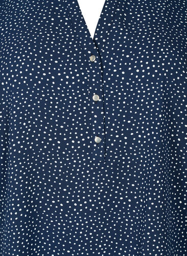 Blouse with 3/4 sleeves and print, Dot, Packshot image number 2