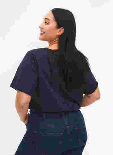 FLASH - T-shirt with motif, Navy Blazer, Model image number 1