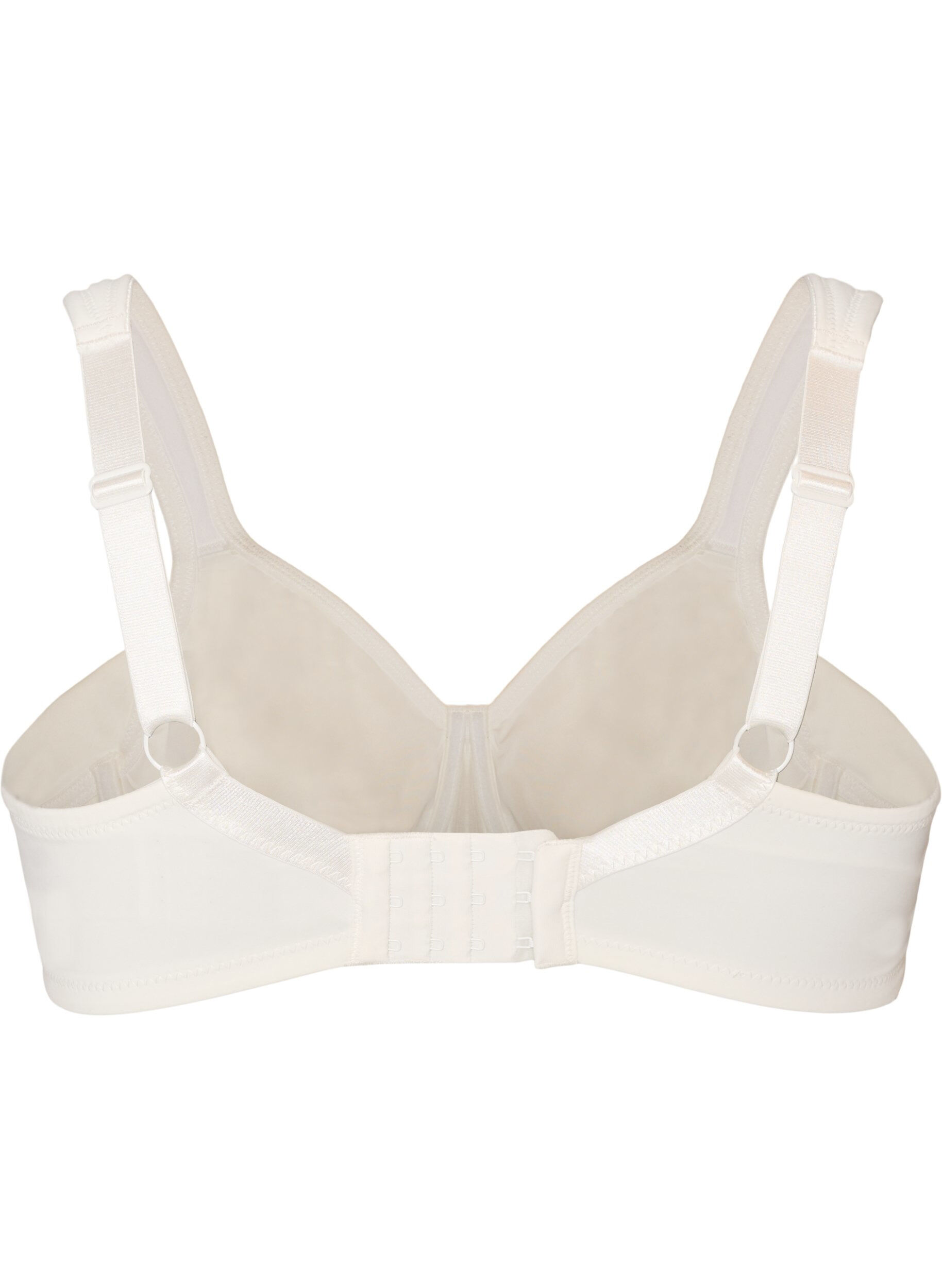 ZizzifashionComfort bra with a lace overlay and moulded cups, White, Packshot image number 1