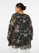 Floral print A-line tunic, Black, Model image number 2