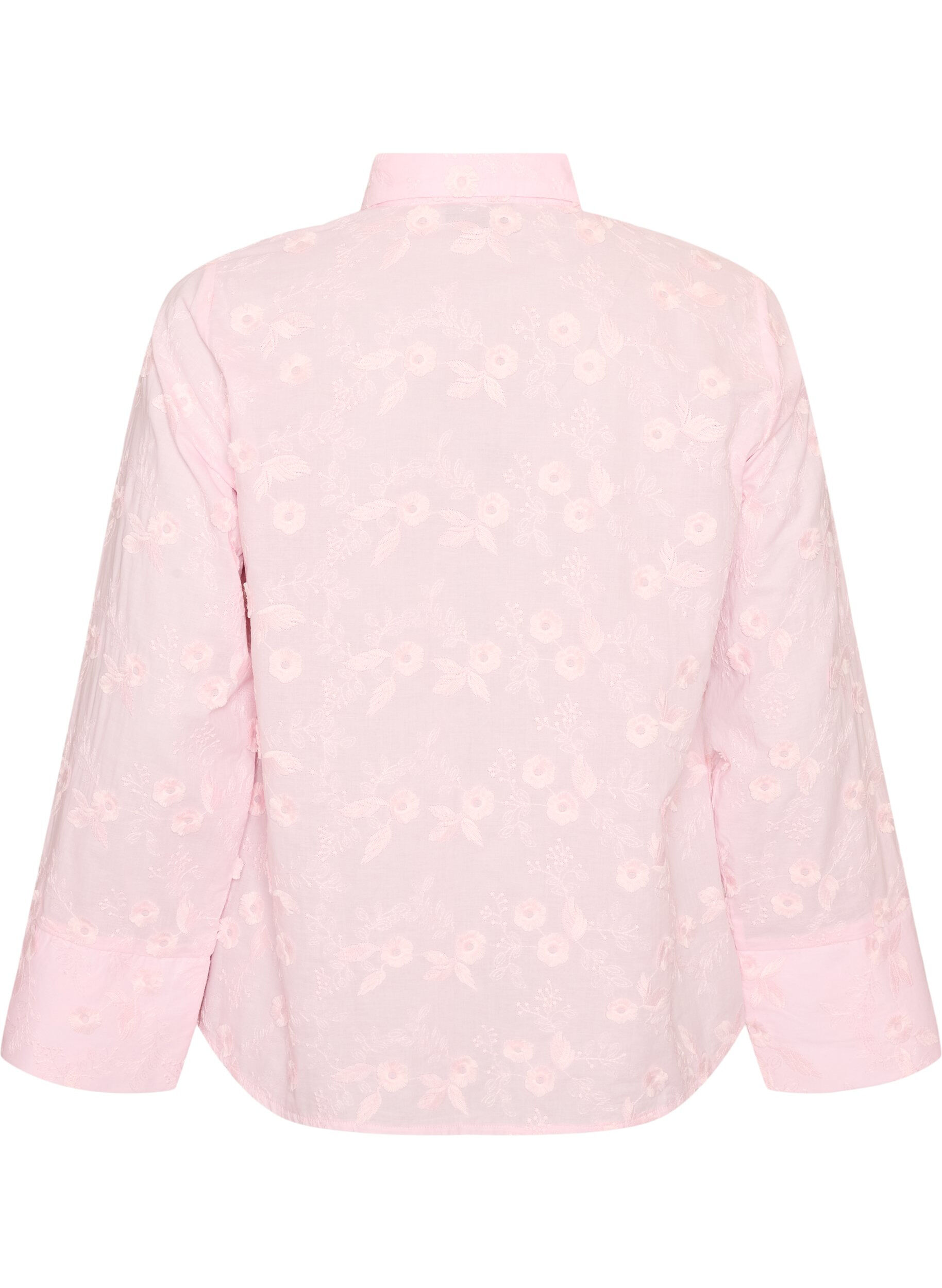 ZizzifashionShirt with floral embroidery and wide sleeves, Pink, Packshot image number 1