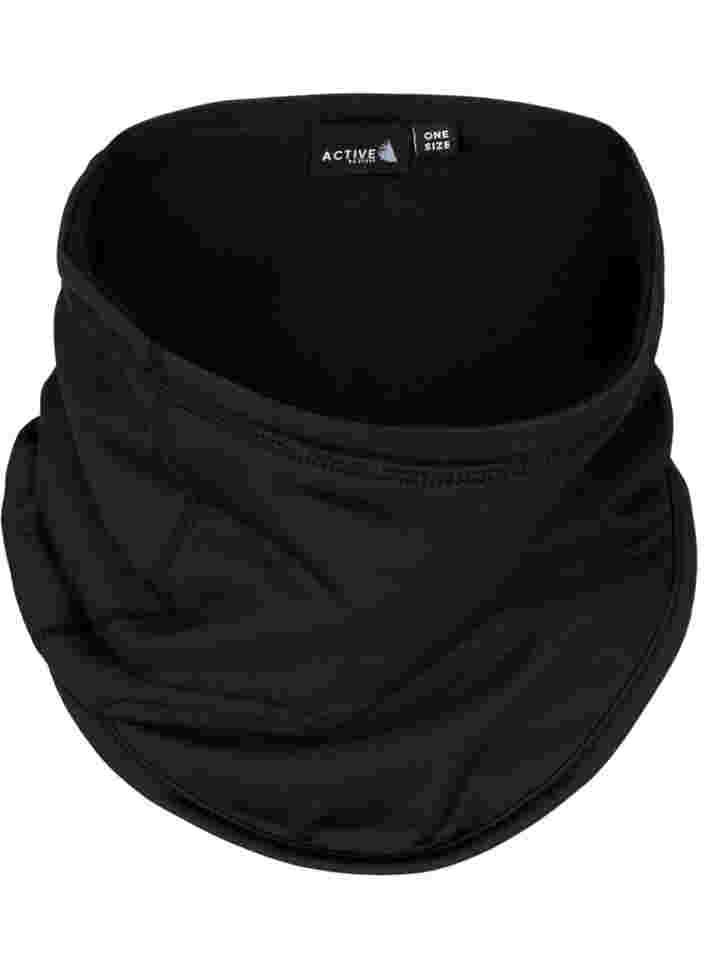 Neck warmer with fleece, Black, Packshot image number 0