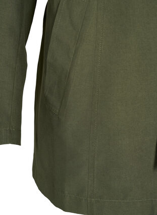 Trench coat with belt and pockets, Grape Leaf, Packshot image number 3