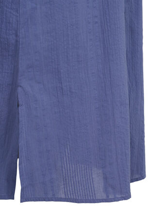 Cotton shirt dress with 3/4 sleeves, Nightshadow Blue, Packshot image number 3