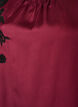 Satin blouse with lace appliqu&eacute; and pearls, Red, Packshot image number 2