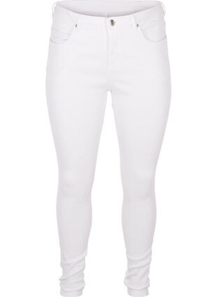 Super slim Amy jeans with high waist, White, Packshot image number 0