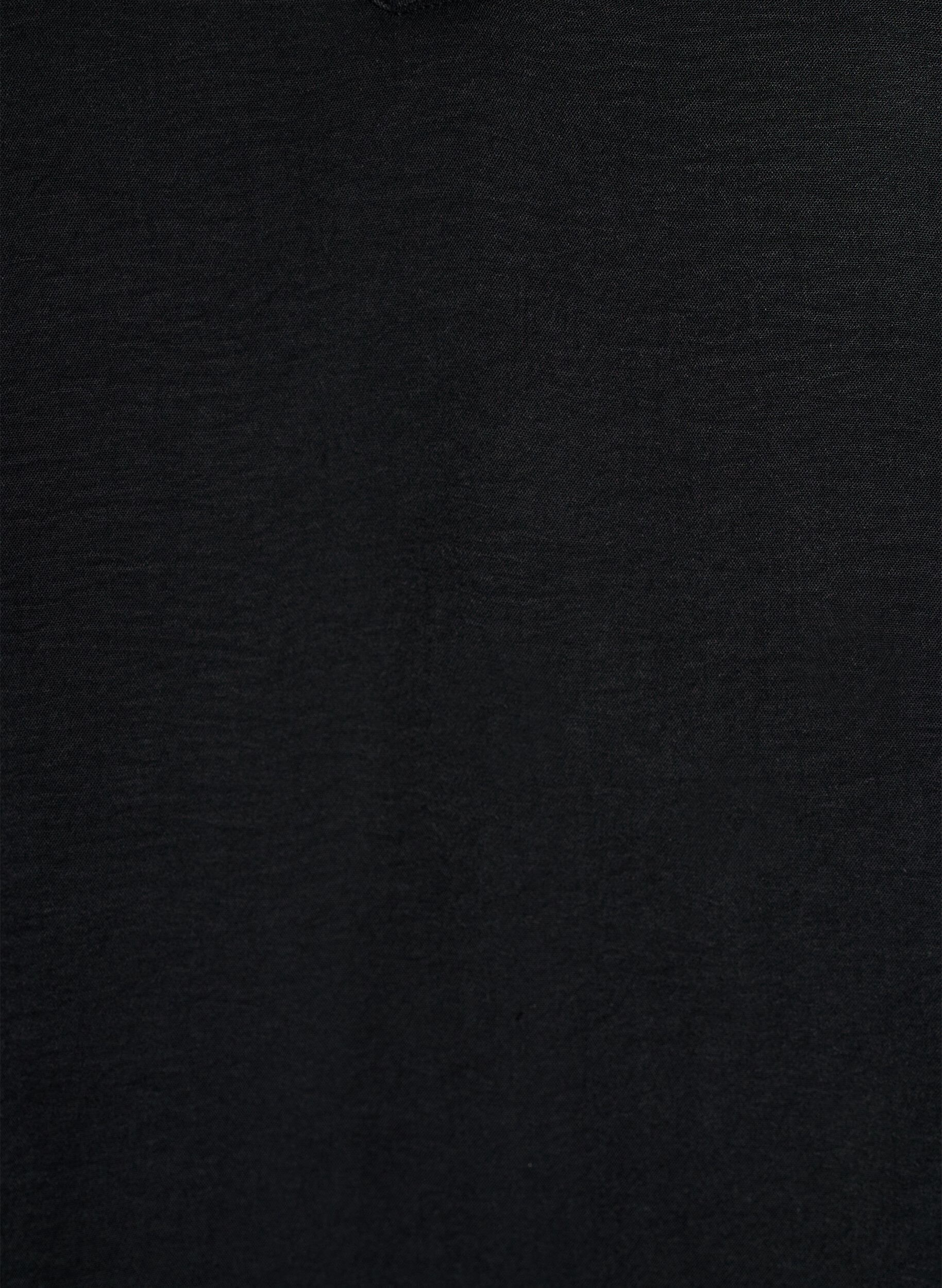 Zizzifashion Blouse with smock cuffs and V-neck, Black, Packshot image number 2