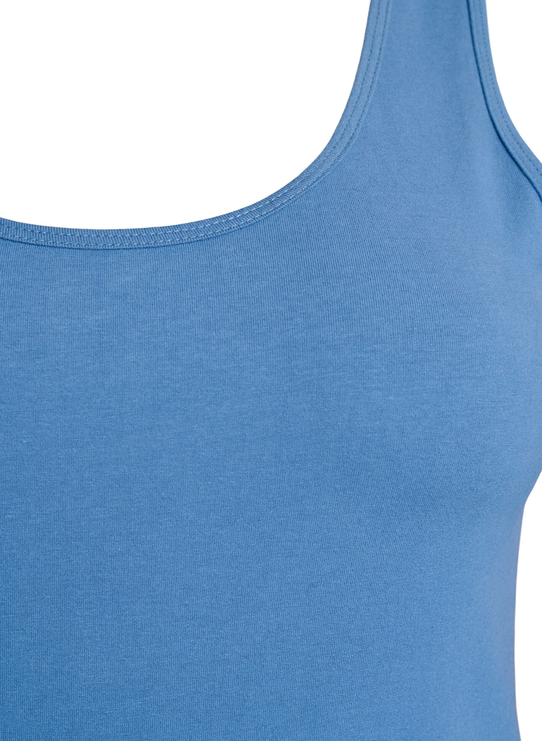 Zizzifashion Cotton basic top, Blue, Packshot image number 2