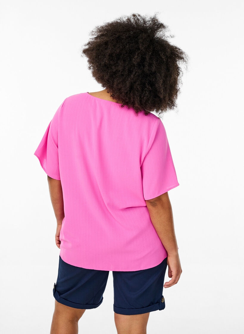 Chino shorts with pockets, Blue, Model image number 2