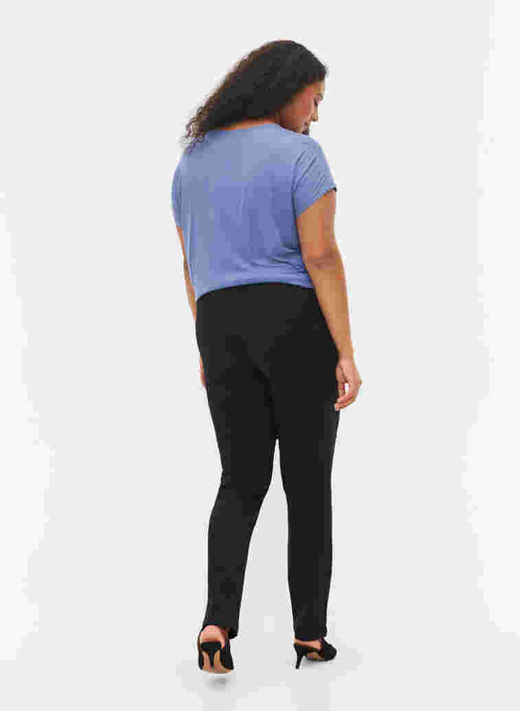 Slim fit Emily jeans with normal waist, Black, Model image number 2