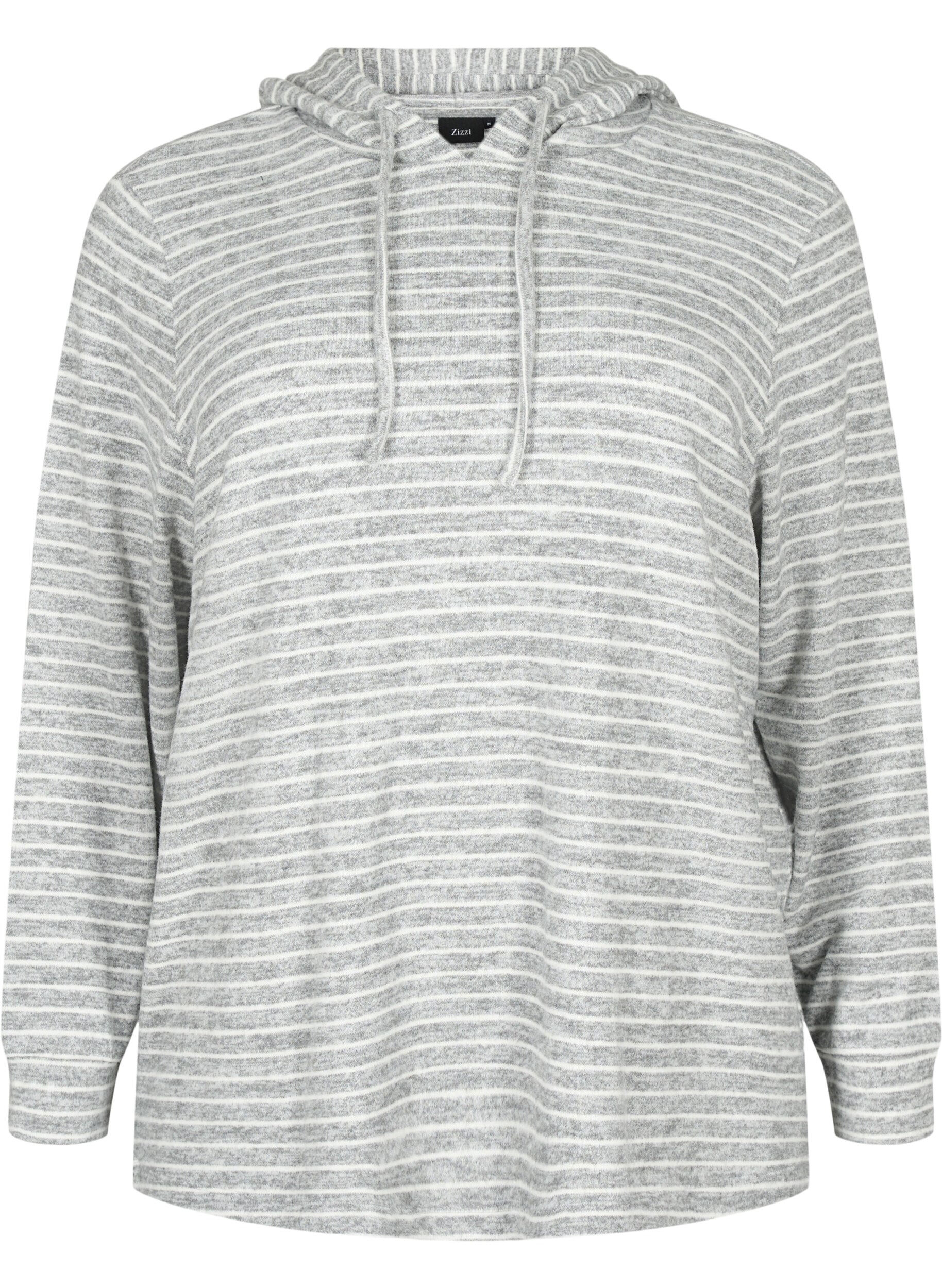 Zizzifashion Loose hoodie with stripes, DGM Stripe, Packshot image number 0
