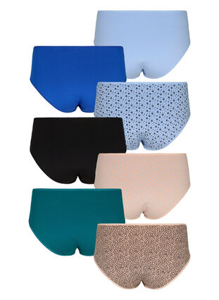 7-pack briefs with regular waist, Blue Multi Pack , Packshot image number 1